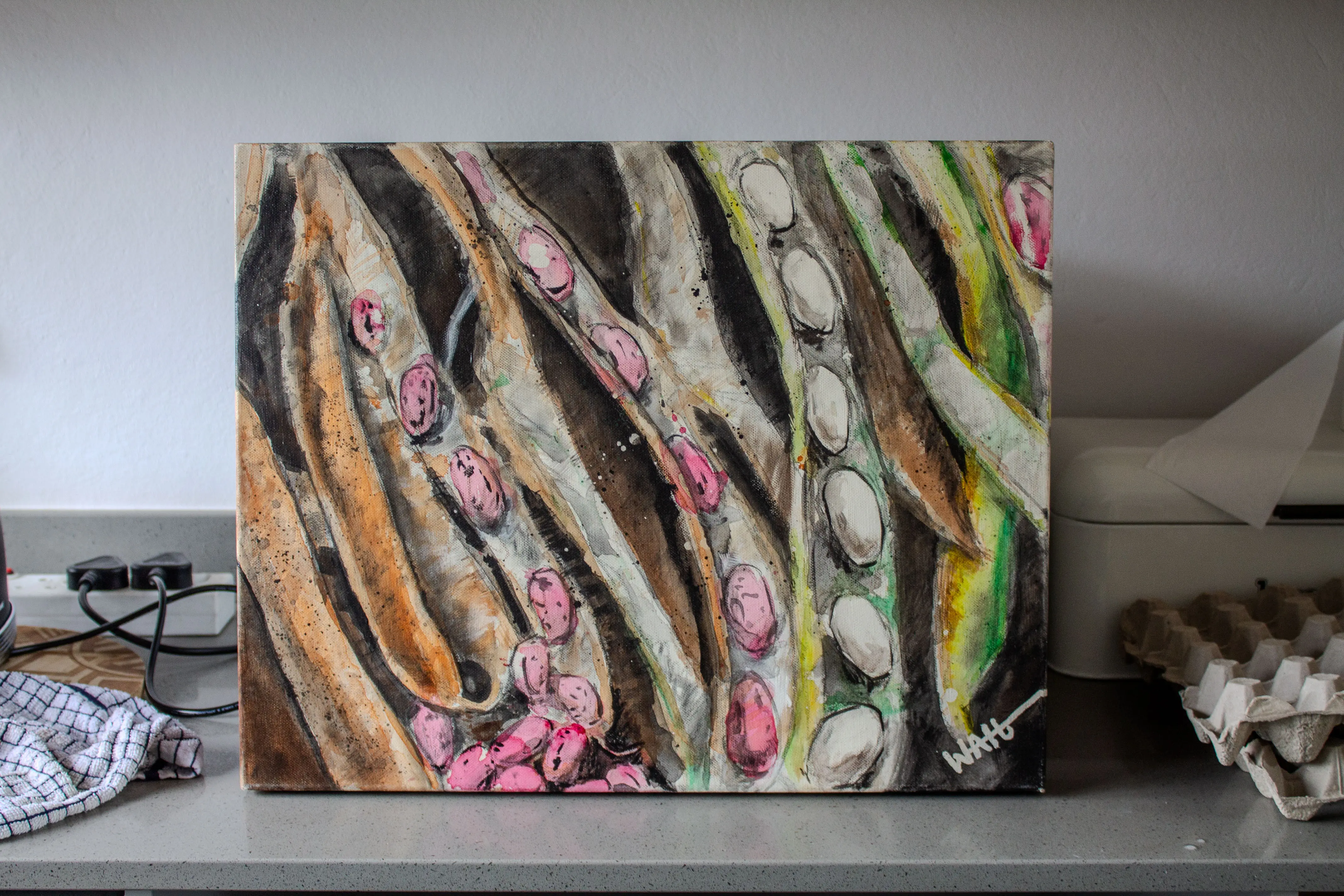 Walt Viviers, Cool Beans, 2010, Acrylic on Canvas