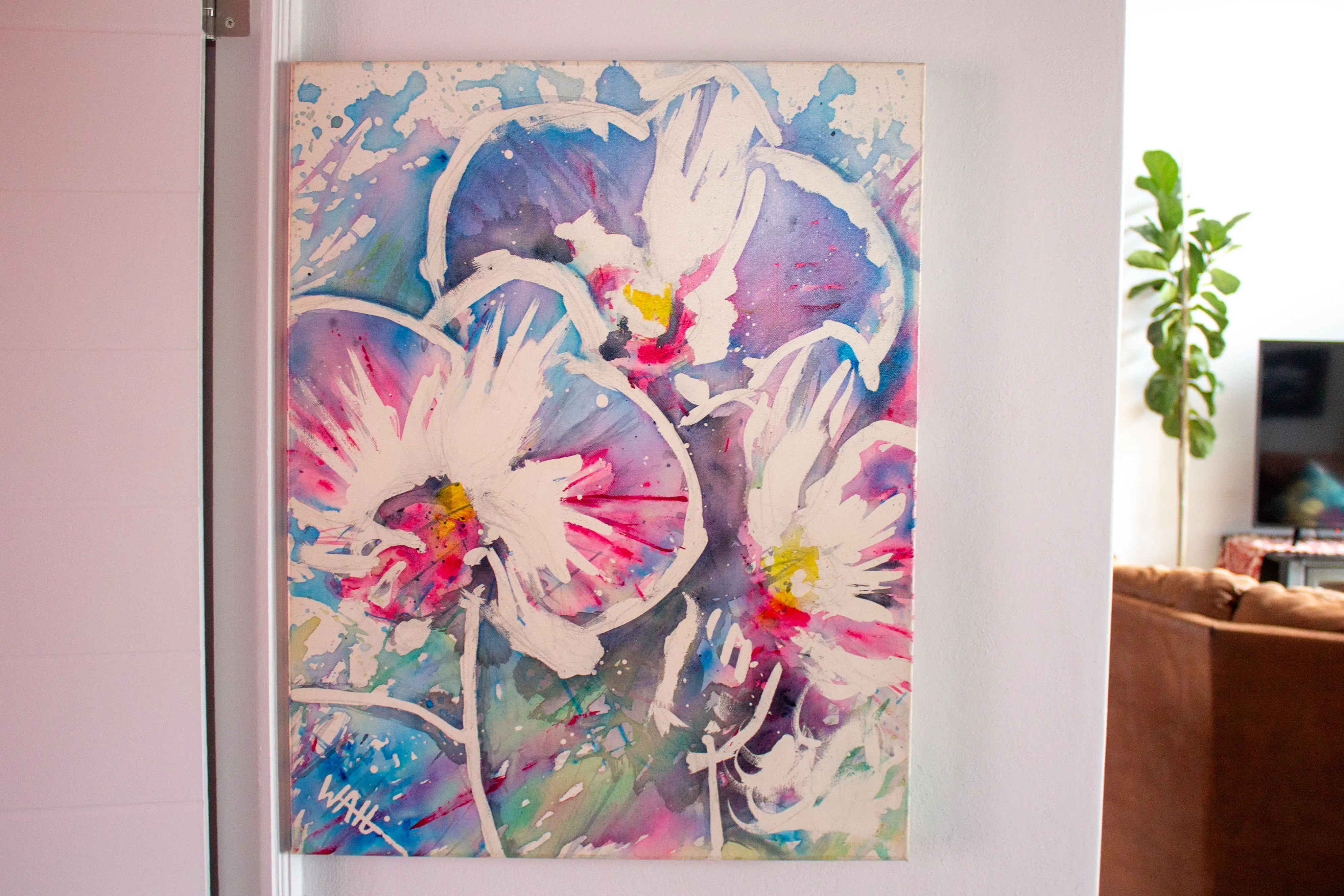 Walt Viviers, Orchids, 2010, Acrylic on Canvas