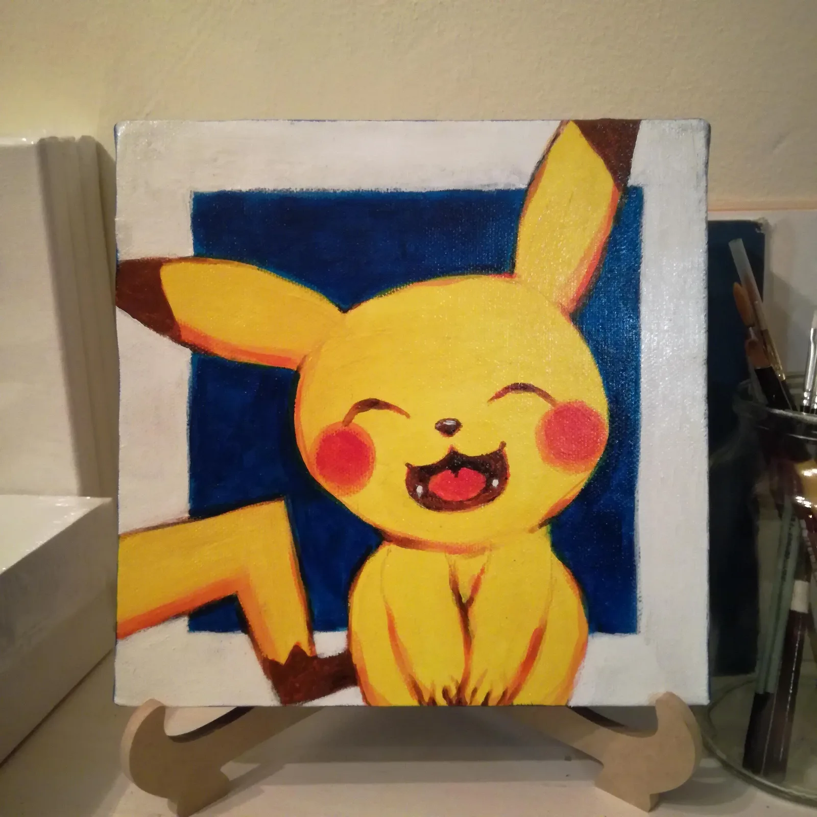Walt Viviers, Pikachu, 2019, Acrylic on Canvas