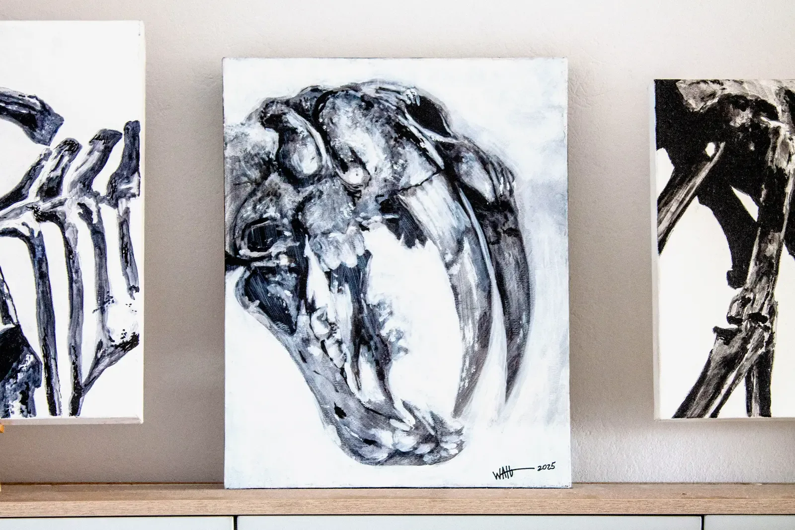 Walt Viviers, Sabretooth, 2025, Acrylic on Canvas